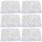 6Pcs Artificial Hydrangea Flower Wall Panels Wedding Party Decor White 60cm*40cm